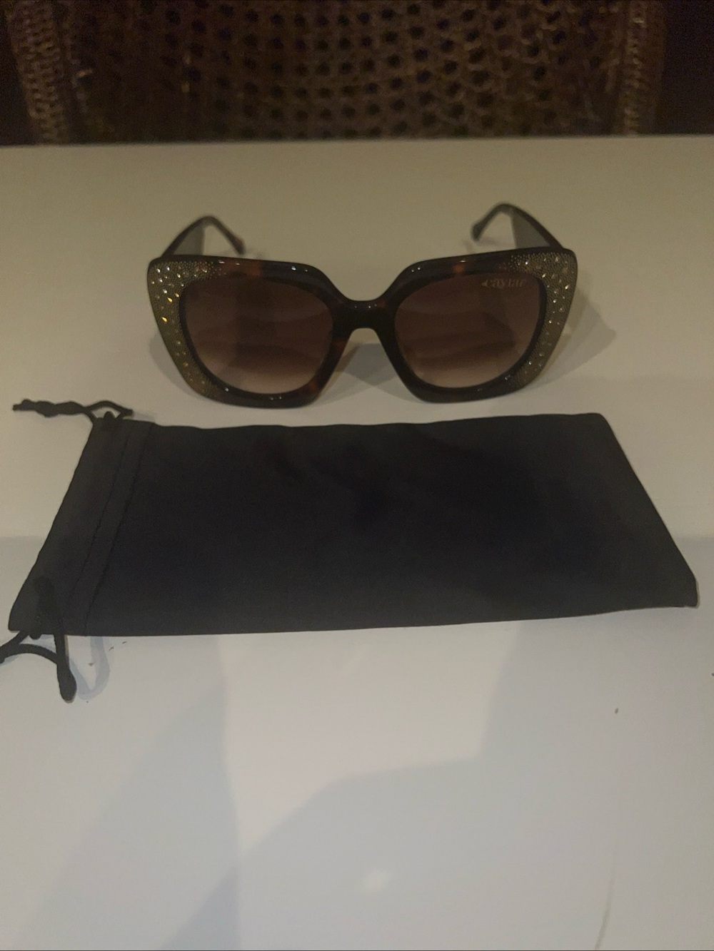 NEW Caviar 6910 Sunglasses Brown Gold 100% AUTHENTIC